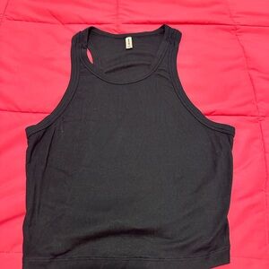 Aritzia Black Ribbed Tank Top